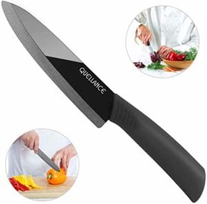 Ceramic Chef Knife, QUELLANCE Ultra Sharp Professional 6-Inch