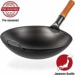 Pre-Seasoned Carbon Steel Wok Pan