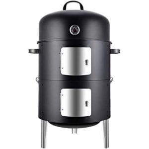 Realcook Vertical 17 Inch Steel Charcoal Smoker