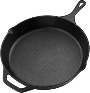 Cast iron frying pans