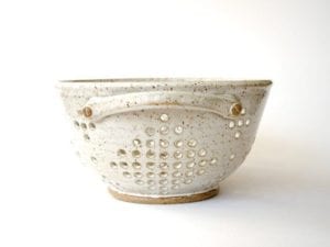 Ceramics pasta strainer