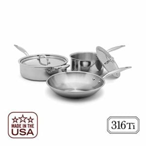 Heritage Steel 5 Piece Essentials Cookware Set