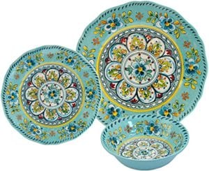 Le Cadeaux 16 Piece Luxury Melamine Dinnerware Set