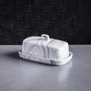 Porcelain butter dish