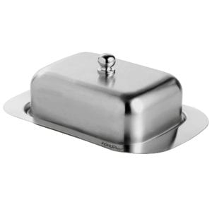 Stainless steel butter dish