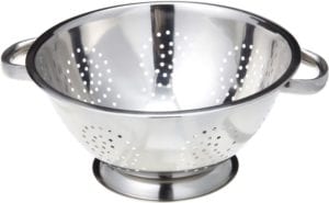 Stainless steel pasta strainer