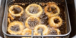 deep frying with oil