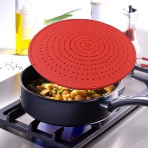 Silicone splatter guards for frying
