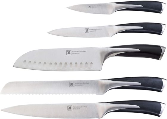 Richardson Sheffield 5-Piece Kyu Knife Set with Wood Block